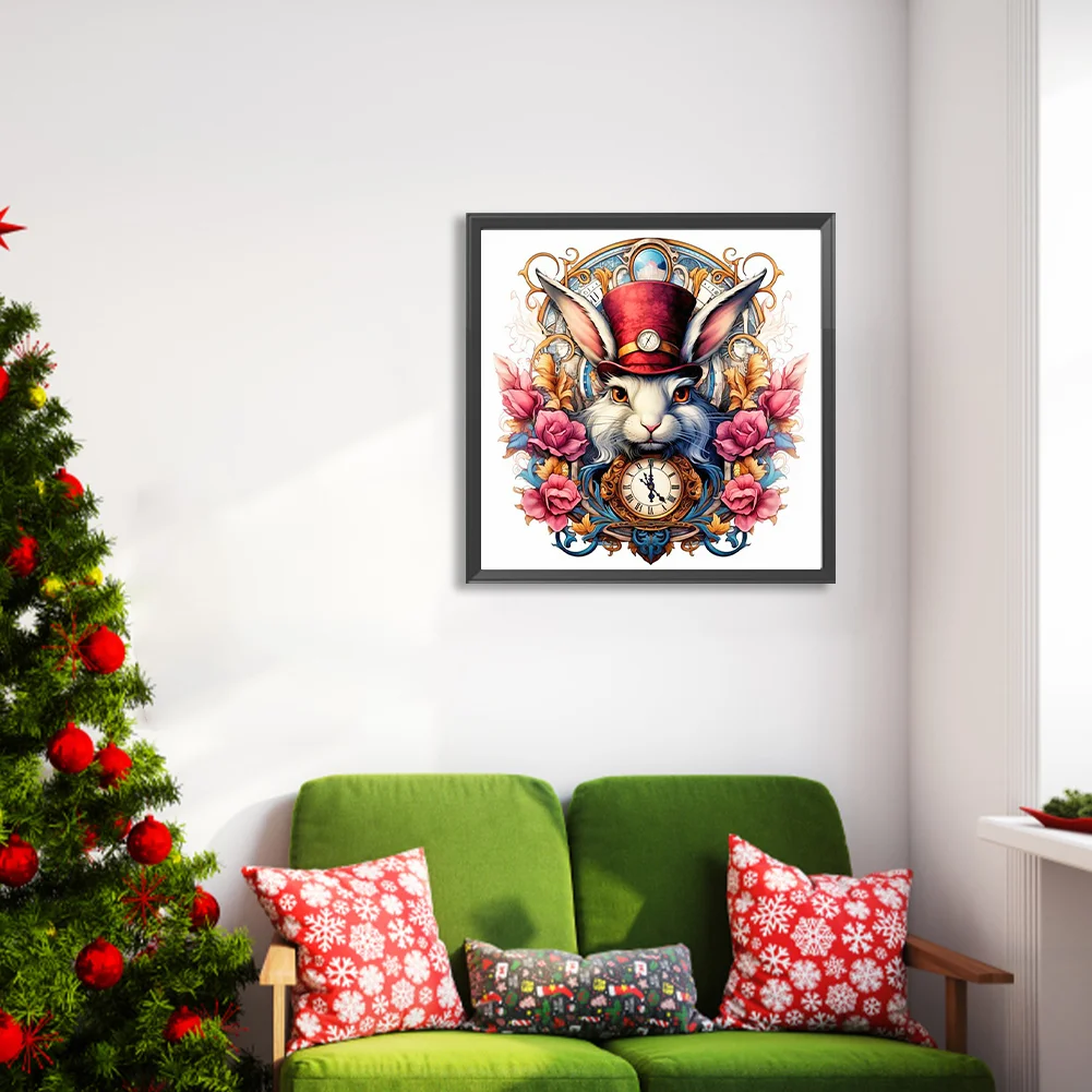 Full Round Diamond Painting 40*40cm - Time And Space Rabbit