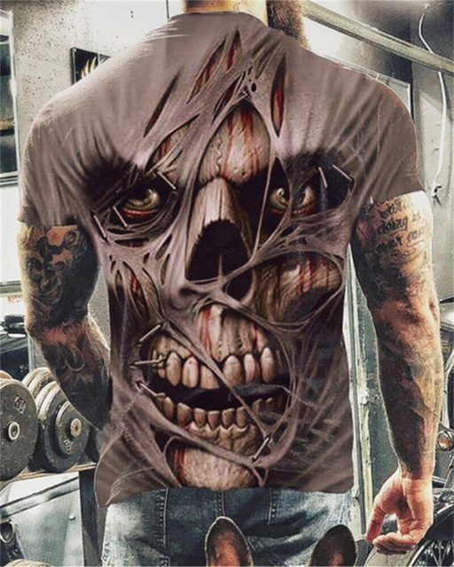 

Skull - 3D Printed Men T Shirt, Xxl, 501 Original