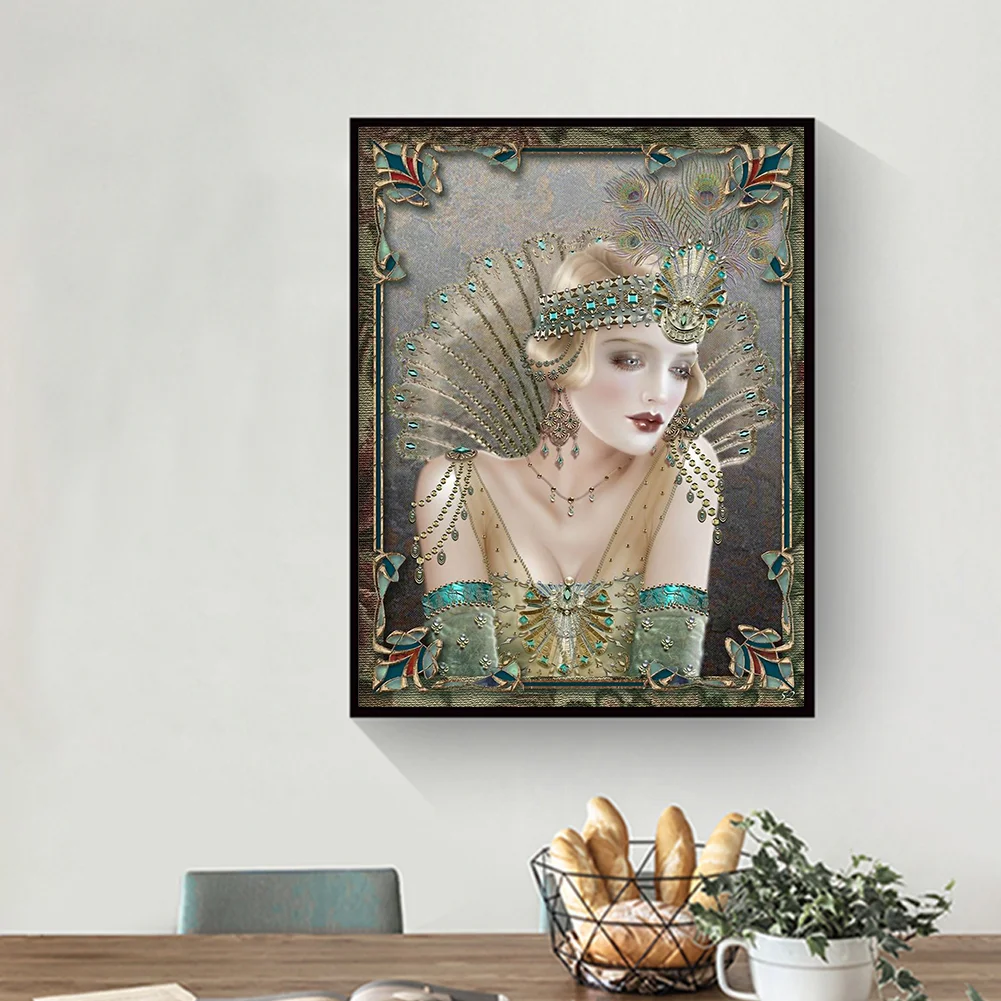 Full Round Diamond Painting 30*40cm - Sexy Lady