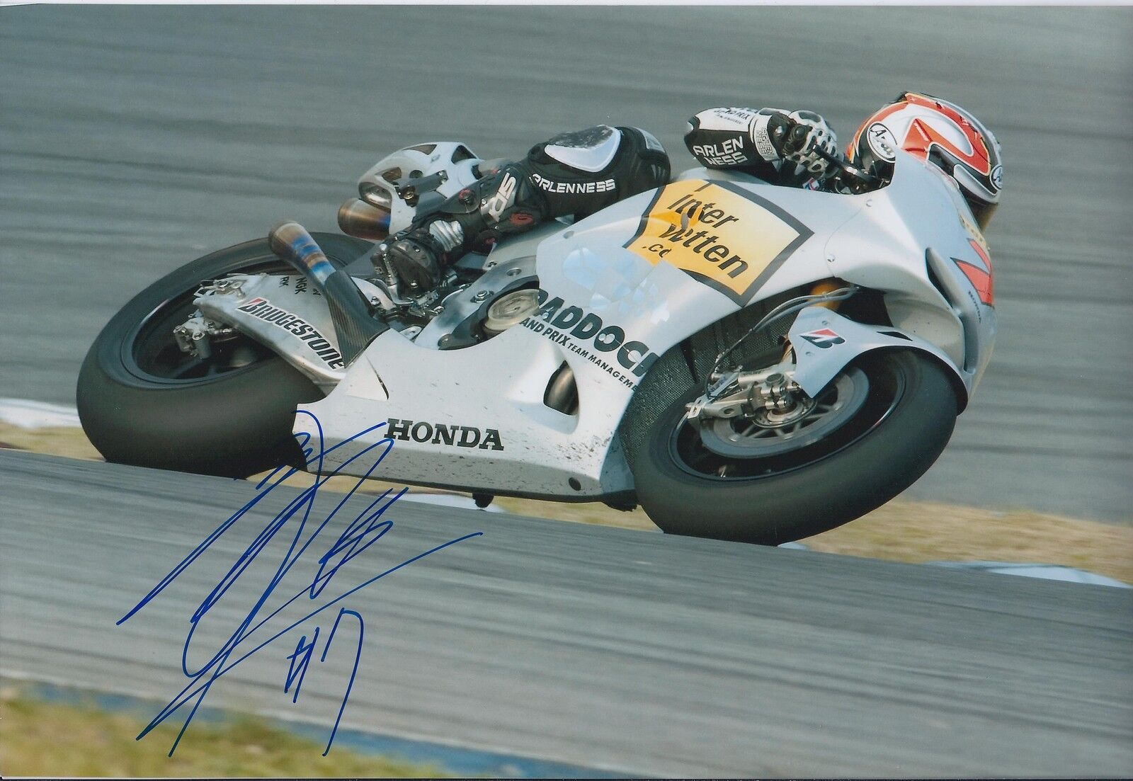 Hiroshi Aoyama (青山 博) Hand Signed Autograph MotoGP Moto2 12x8 Photo Poster painting + AFTAL COA