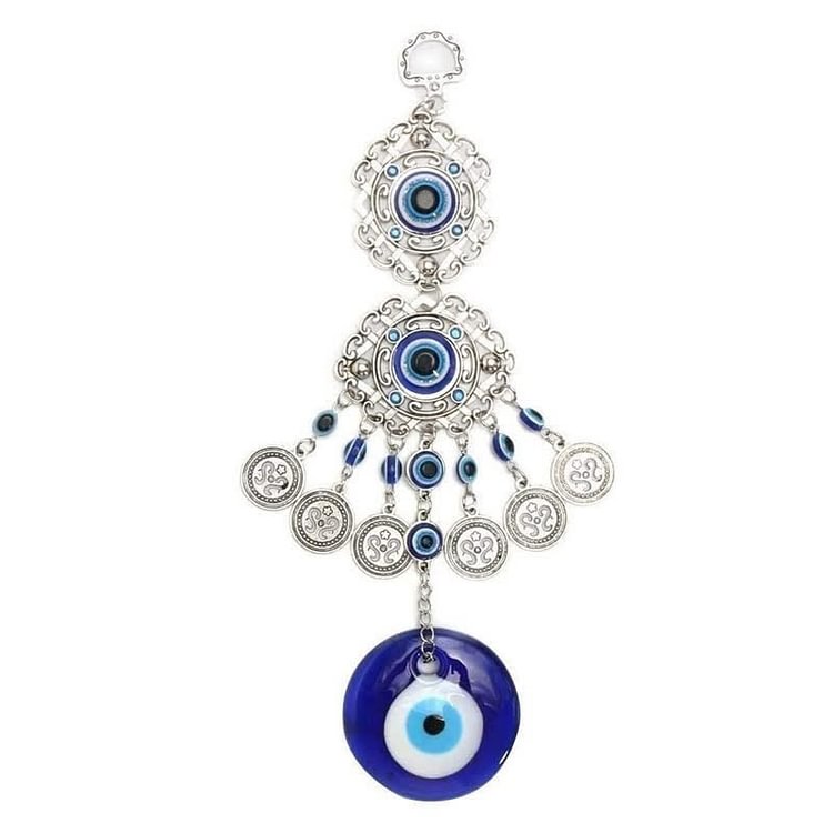 Blue Evil Eye Windchime Blessing Wall Decor