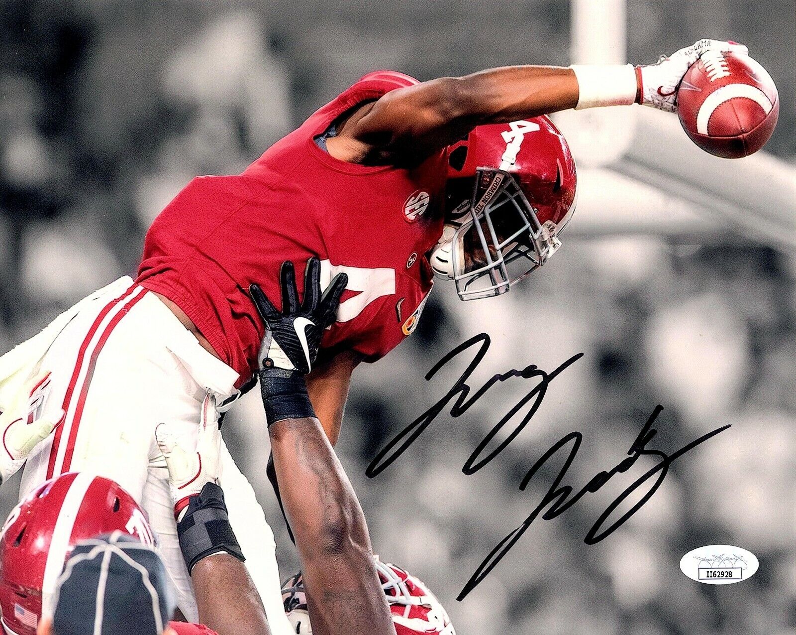 JERRY JEUDY SIGNED Autograph 8x10 ALABAMA CRIMSON TIDE Photo Poster painting JSA CERTIFIED