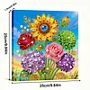 uk.everydayedeals DIY Pearl Painting With Frame - Handmade Self-Adhesive Pearls - Sunflower(25*25cm)