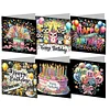 6Pcs f&ecirc;te d&rsquo;anniversaire-bricolage carte de voeux