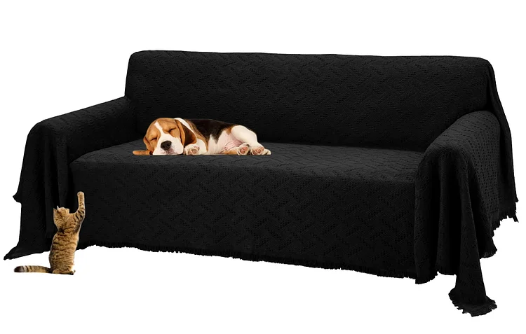  Sofa Cover, Couch Covers for 3 Cushion Couch Sofa, Sectional Couch Covers for L Shaped Couch Cover, Living Room Sofa Throws Sofa Slipcovers for Pets, Kids (91"x 134"）