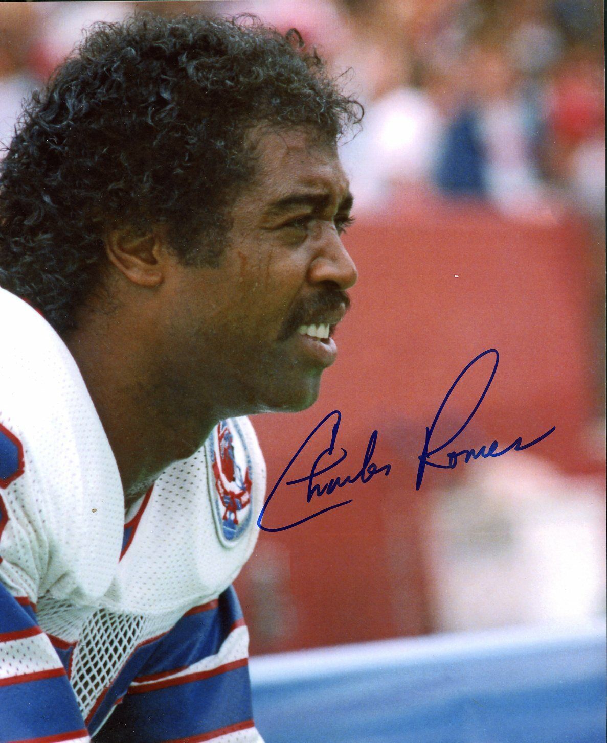 Charles Romes autographed 8x10 Buffalo Bills#1