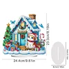 Acrylic Special Shaped Cartoon Christmas House Desktop Diamond Art Kits