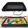 Portable Shower Pan with Drain Hose Foldable Shower Base for Indoor and Outdoor