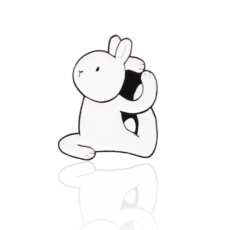 Minimalist Pin Animal Alloy Stoving Varnish Unisex Brooches