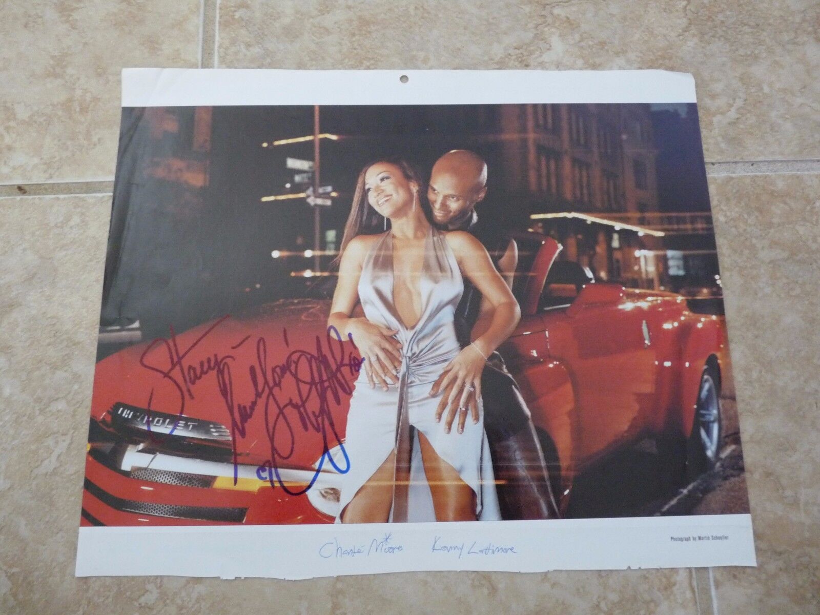 Chante Moore Signed Autograph 9.5 x12 Magazine Page Cover Photo Poster painting PSA GuaranteedF6