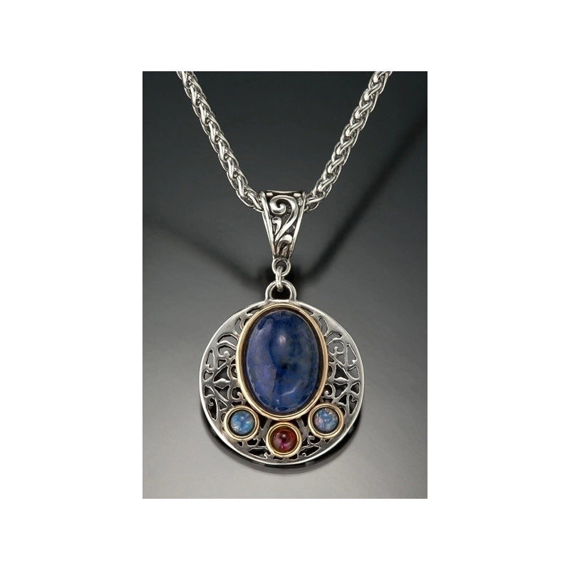 Jewelry Geometric Metal Plating Pendant Necklace