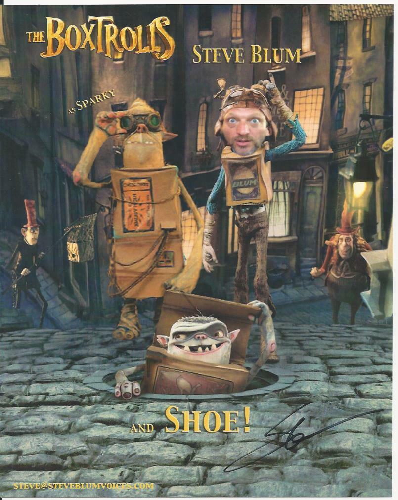 Steve Blum - The Boxtrolls signed Photo Poster painting