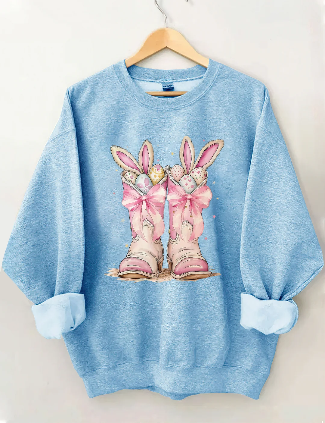  Cowboy Boots Easter Sweatshirt