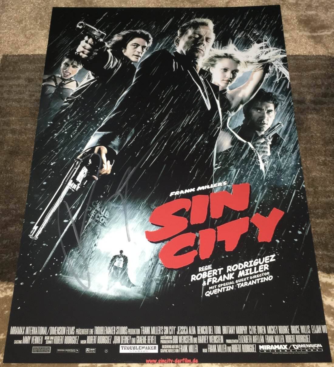 ROBERT RODRIGUEZ SIGNED AUTOGRAPH SIN CITY 12x18 Photo Poster painting POSTER w/EXACT PROOF