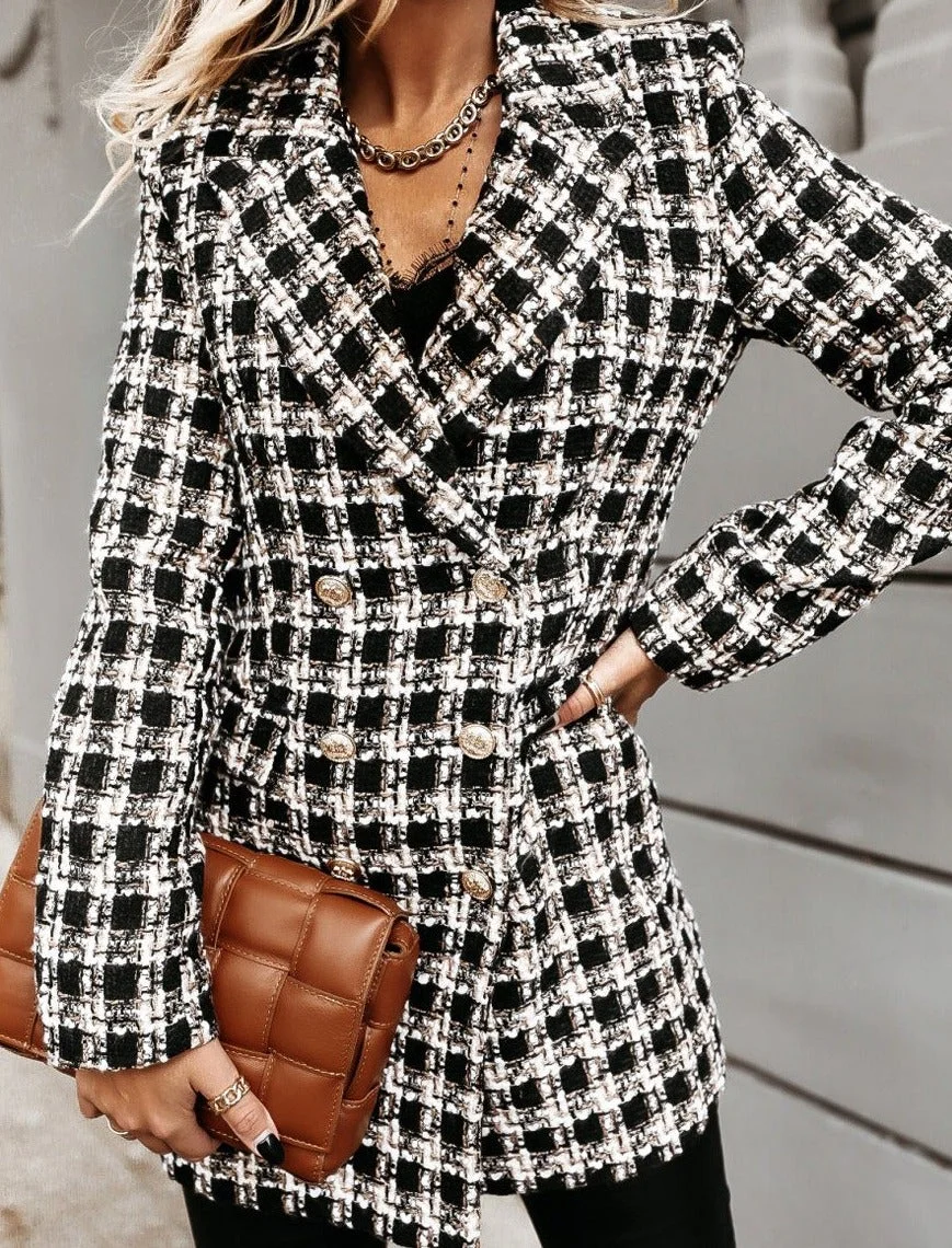 Double-pocket Double-breasted Woolen Coat | EGEMISS