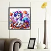 5D diy volle runde bohrer diamant malerei einhorn wanddekoration kunst handwerk 40x40cm