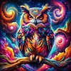 Bunte Tiere - Rundbohrer Diamantmalerei - 30*30cm