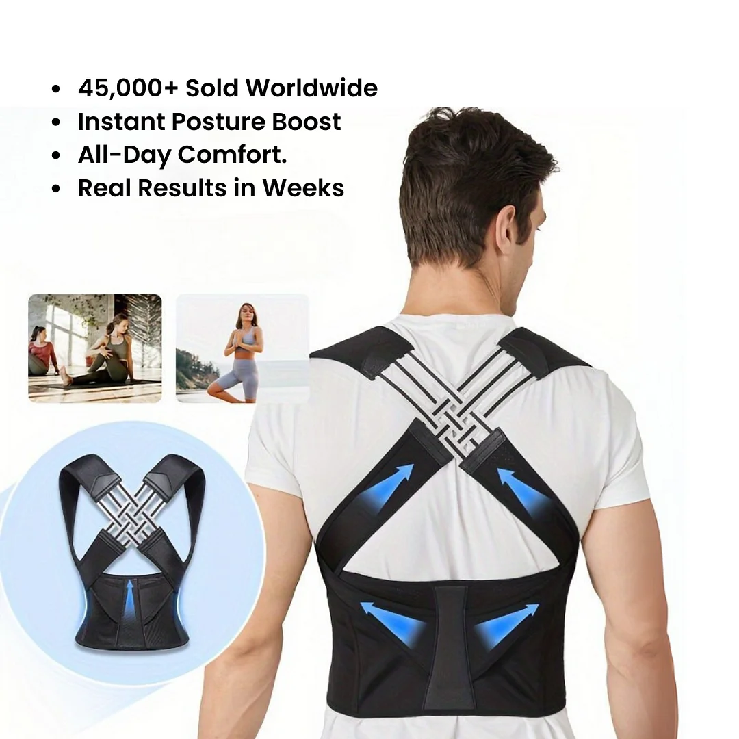 Posturo | Adjustable Back and Shoulder Posture Corrector (Unisex)