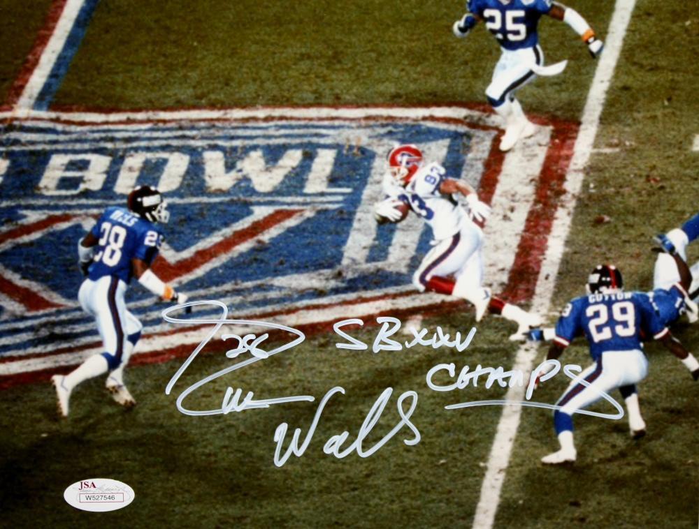 Everson Walls Signed Giants 8x10 Super Bowl Photo Poster painting W/ SB Champs- JSA W Auth *Whit