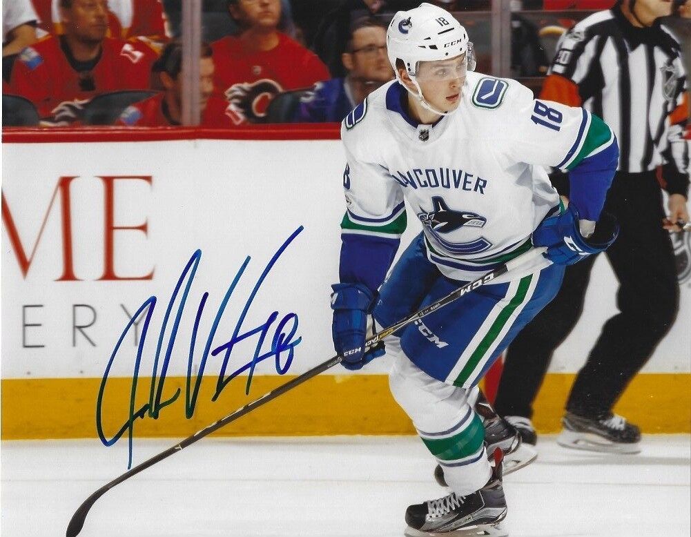 Vancouver Canucks Jake Virtanen Autographed Signed 8x10 NHL Photo Poster painting COA A2