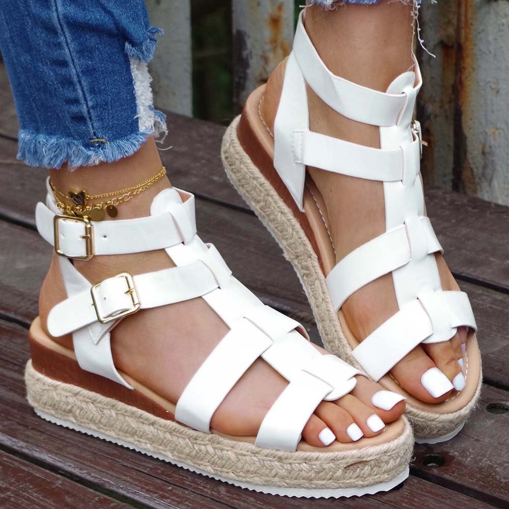 comfortable roman sandals