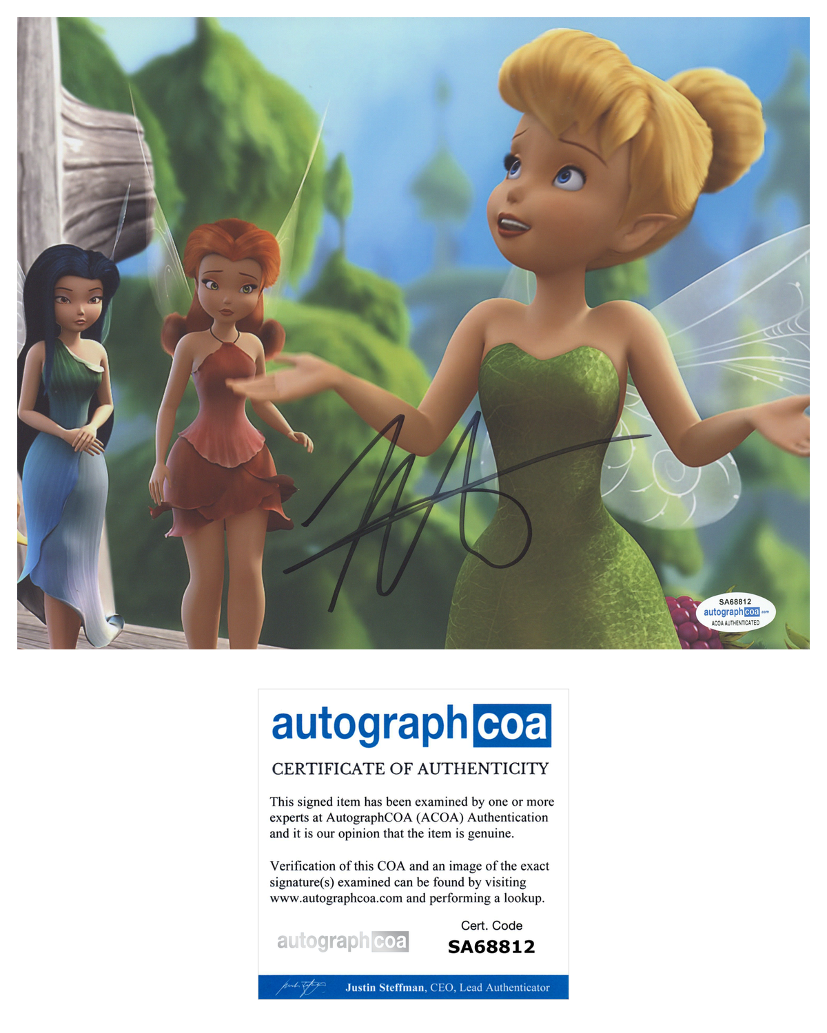 Mae Whitman Signed Autograph 8x10 Photo Poster painting Tinker Bell Actress ACOA COA