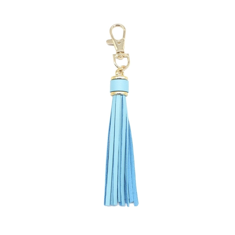 Retro Tassel Pu Leather Alloy Unisex Bag Pendant Keychain
