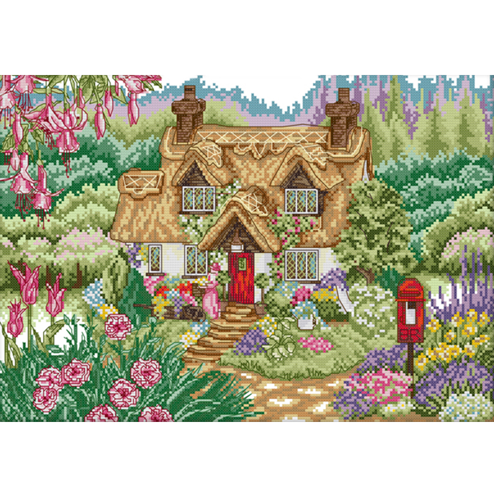 

Landscape - 14CT Stamped Cross Stitch - 44*33CM, 501 Original