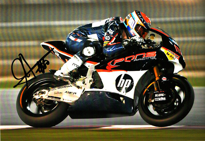 Esteve Rabat Moto 2 Hand Signed Kalex Photo Poster painting 5x7.5 2012 5.