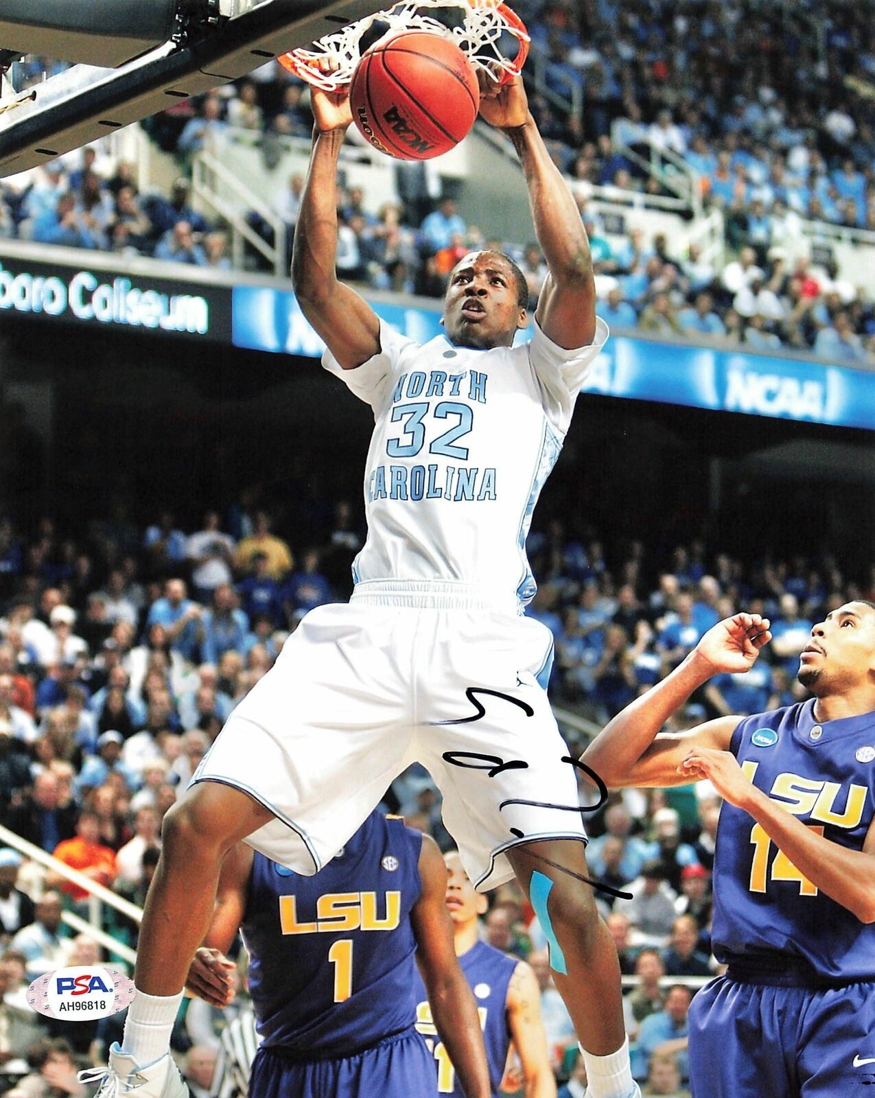 Ed Davis signed 8x10 Photo Poster painting PSA/DNA North Carolina Autographed