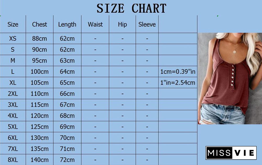 XS-8XL Plus Size Fashion Clothes Women's Casual Sleeveless Tee Shirts Solid Color Off Shoulder Tops Ladies Summer Tops Button Up Camisole Shirts Vest Loose Cotton Tank Tops
