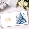 (US Only)6PCS Christmas Tree DIY Diamond Art Greeting Cards Congratulations Cards & Gifts