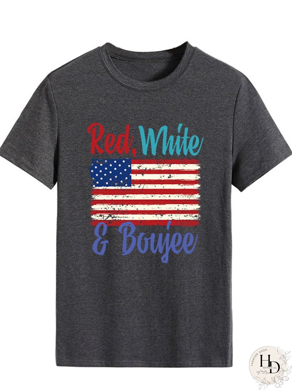 Lettered Print T-shirt P13256