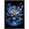 Blue Lotus-11CT Stamped Cross Stitch 40*60cm tapestrymarket
