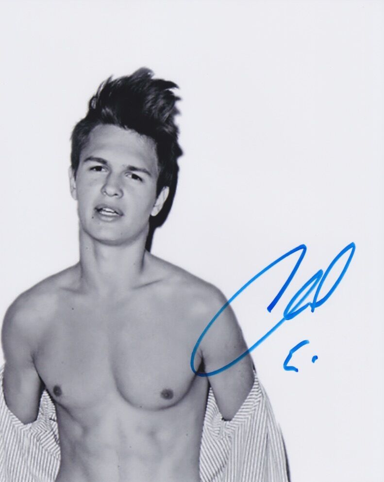 Ansel Elgort signed authentic 8x10 Photo Poster painting COA