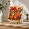 DIY Pre-Framed Autumn Festival Button Art Canvas Kit