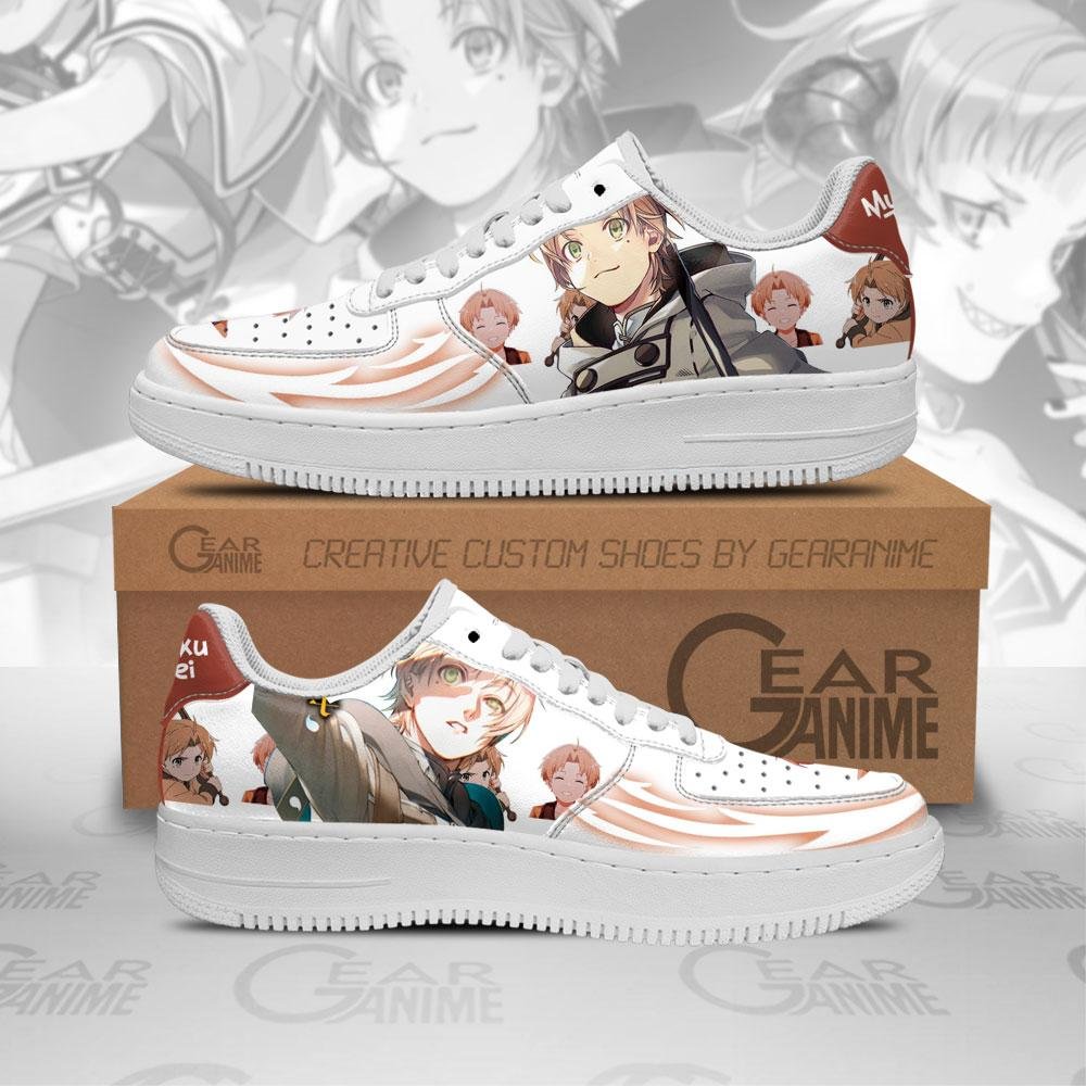 Mushoku Tensei Rudeus Greyrat Air Sneakers Custom Anime Shoes
