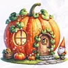 Gnome Hut-Partial 11CT Stamped Cross Stitch Bead Embroidery 36*36cm/14.17*14.17in tapestrymarket