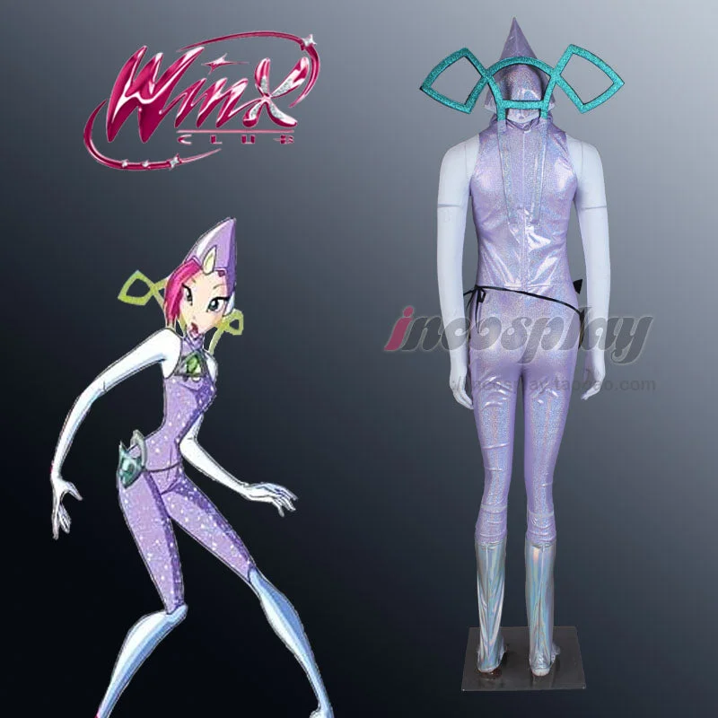 Winx Club Tecna Halloween Costume Cosplay Outfits