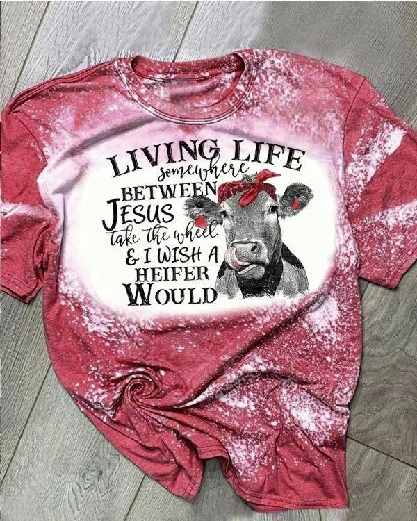 Messy Bun Hot Mess Mom Life T-Shirt