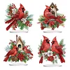 5D DIY Diamond Painting Special Shape Desk Ornament Cardinal Bird Decor Kit