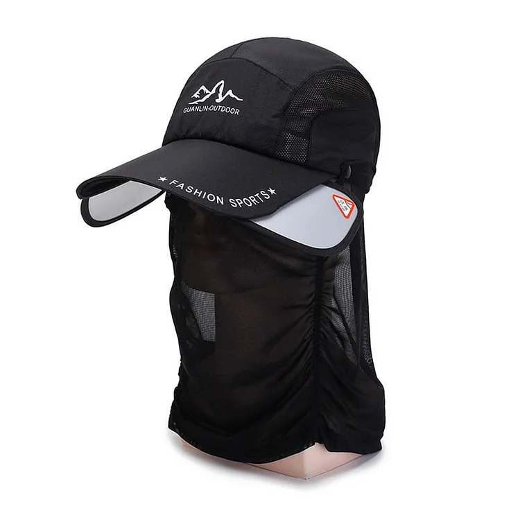 🔥Retractable brim outdoor/fishing/riding/climbing sunblock hat 