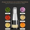 Hachoir &agrave; Ail Press&eacute; Cusine Manuel inoxydable