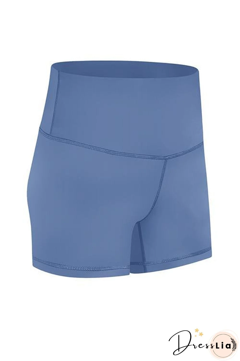 Solid High Waist Shorts