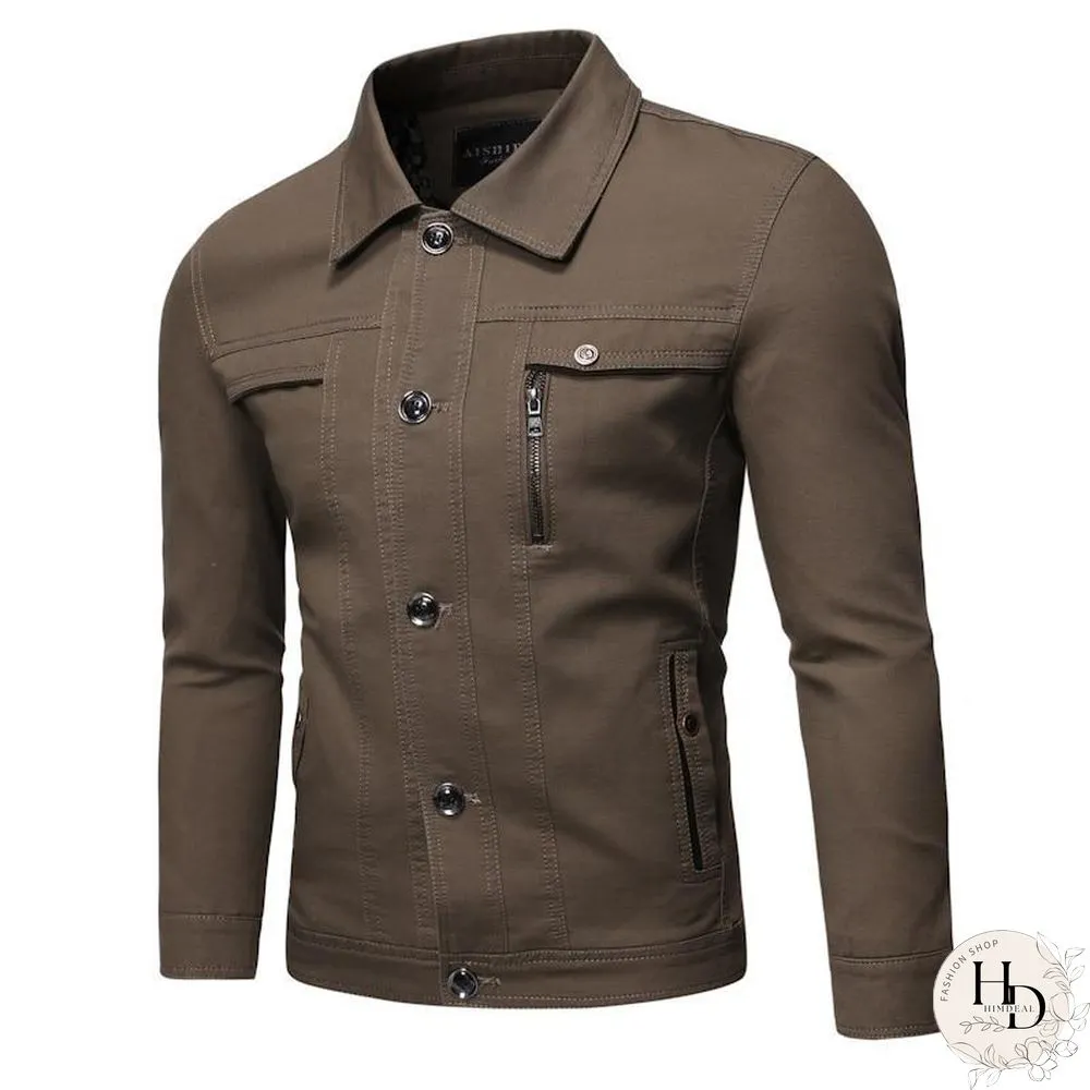 New Autumn Mens Jackets Fashion Military Jacket Men Coats Slim Fit Casual Male Outerwear