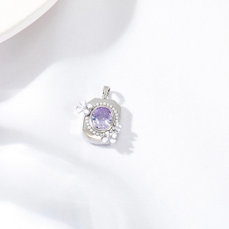 Lady Square Copper Plating Charms