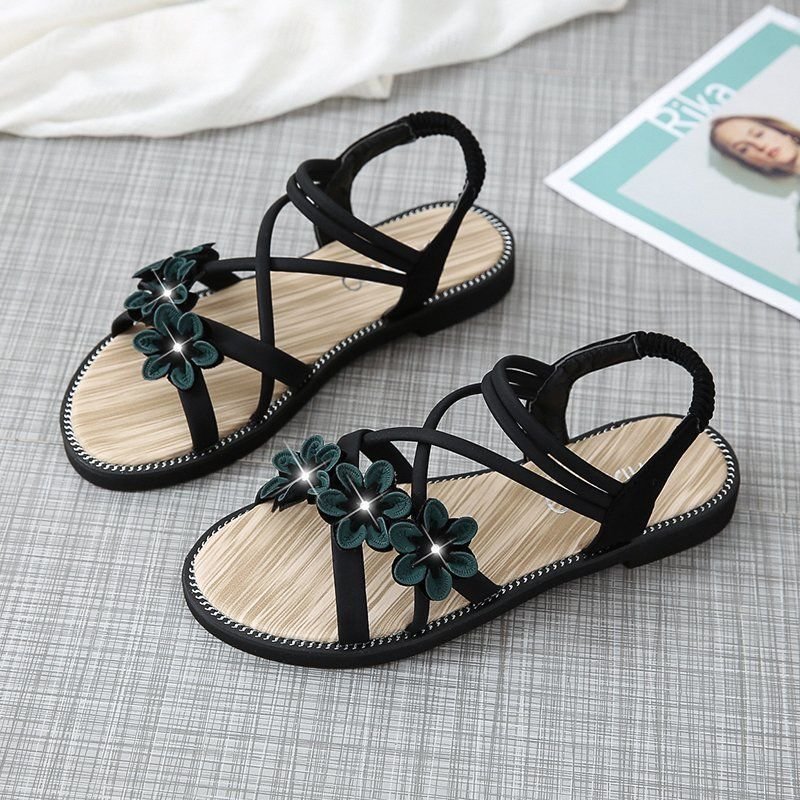 2022 Women Shoe Sandal Summer Fairy Designer Flat Korean PU Platform Luxury Slipper Fashion Slides
