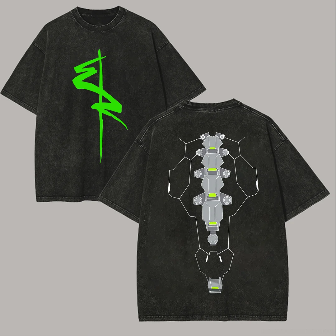 Cyberpunk: Edgerunners Printed Unisex Washed T-Shirt