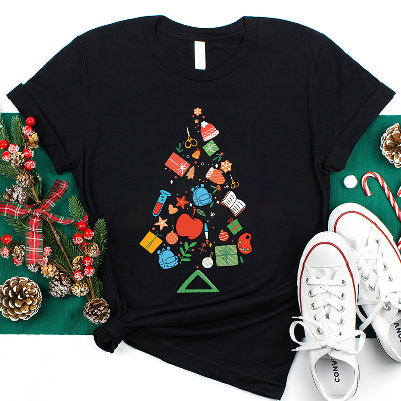 Christmas Tree Teacher T-Shirt