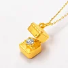 True Love Gift Box Pendant Necklace